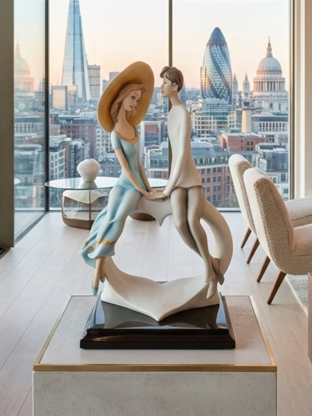 Large Giuseppe Armani “Love Is All Around” 14" Figurine – Model 2087C 💕